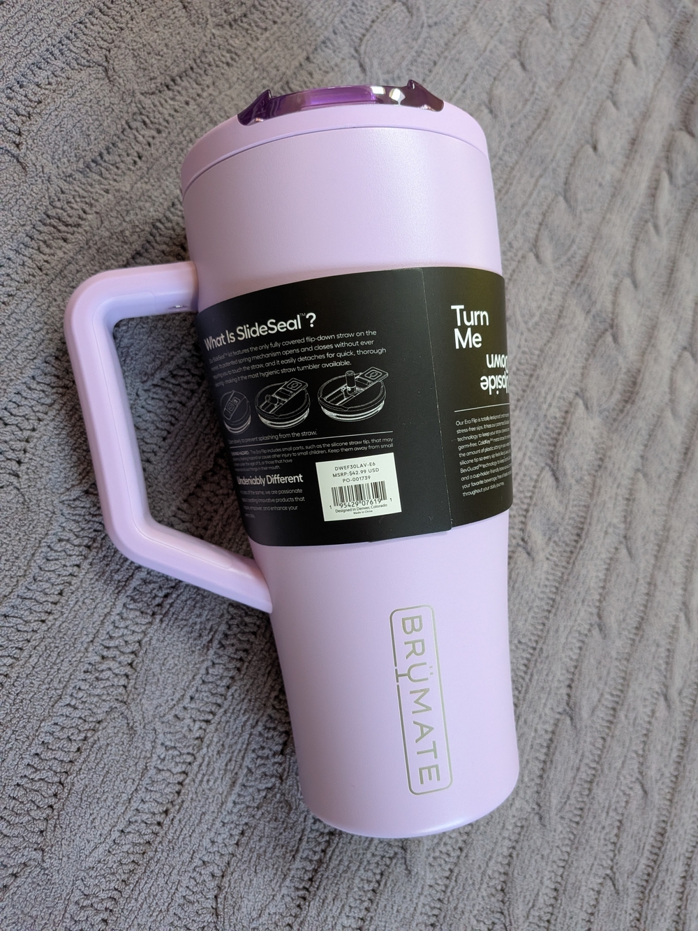 BrüMate Lilac 30oz Era Flip Tumbler BNWT